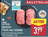 Raclette-Platte vom Schwein von Meine Metzgerei im aktuellen ALDI Nord Prospekt