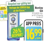 Gin Angebote von Bombay bei EDEKA Regensburg für 16,99 €