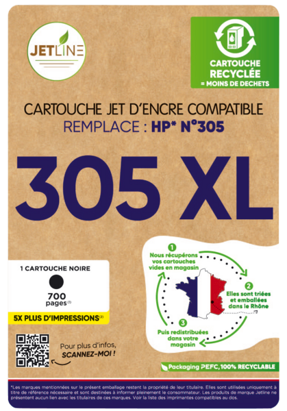 Cartouche d'encre 540 - Noir - Compatible CANON JETLINE : la cartouche d' encre à Prix Carrefour