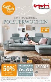 Aktueller Opti-Wohnwelt Prospekt mit Möbel, "Polsterwochen", Seite 1