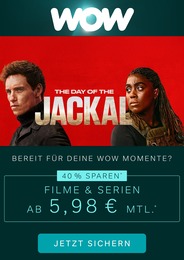 Aktueller WOW Prospekt, "Filme und Serien ab 5,98€ mtl.", mit Angeboten der Woche, gültig von 01.01.2025 bis 01.01.2025