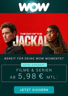 Aktueller WOW Prospekt "Filme und Serien ab 5,98€ mtl." Seite 1 von 1 Seiten