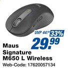 expert Lauterach - Maus Signature M650 L Wireless Angebot im Prospekt Maus Signature M650 L Wireless bei expert im Lauterach Prospekt für 29,99 €