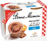 Mousse au chocolat lait Offre Découverte - Bonne Maman dans le catalogue Intermarché Super