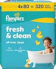 Feuchttücher Fresh & Clean (4x80 St) im dm-drogerie markt Prospekt Feuchttücher Fresh & Clean (4x80 St) von Pampers im aktuellen dm-drogerie markt Prospekt für 7,95 €