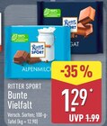 Bunte Vielfalt Angebote von Ritter Sport bei ALDI Nord Stendal für 1,29 €
