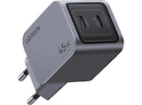 Nexode Pro 45W Dual USB-C GaN Wall Charger Universal, Gray Angebote von UGREEN bei MediaMarkt Saturn Stade für 24,99 €