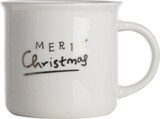 Kaffeebecher "MERRY Christmas", weiß-gold von Dekorieren & Einrichten im aktuellen dm-drogerie markt Prospekt