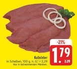 Kalbsleber im Angebot bei EDEKA in Chemnitz Kalbsleber Angebote bei EDEKA Chemnitz für 1,79 €