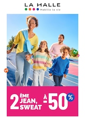 Vêtements Angebote im Prospekt "2ÈME JEAN, SEWAT À -50%" von La Halle auf Seite 1