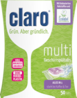 Spülmaschinen-Tabs von Claro für 6,99 € bei budni im Angebot Spülmaschinen-Tabs von Claro im aktuellen budni Prospekt