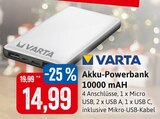 Akku-Powerbank 10000 mAh im Angebot bei Kaufhaus Stolz in Neumünster Akku-Powerbank 10000 mAh Angebote von VARTA bei Kaufhaus Stolz Neumünster für 14,99 €