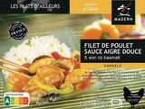 Filet de poulet sauce aigre douce et son riz basmati - MADERN en promo à 3,74 € chez Intermarché Super Filet de poulet sauce aigre douce et son riz basmati - MADERN dans le catalogue Intermarché Super