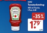 Ketchup im ALDI SÜD Prospekt Tomatenketchup von HEINZ im aktuellen ALDI SÜD Prospekt für 1,79 €