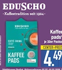 Kaffee Pads von Eduscho im aktuellen EDEKA Prospekt für 4,49 €