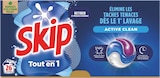 Lessive Capsules Tout en 1 Active Clean X26(b) - Skip - Netto à Bordeaux Lessive Capsules Tout en 1 Active Clean X26(b) - Skip en promo chez Netto Bordeaux à 6,79 €
