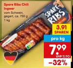 Aktuelles Spare Ribs Chili Ingwer Angebot bei Netto Marken-Discount in Ulm ab 7,99 €