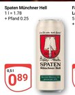 Münchner Hell Angebote von Spaten bei GLOBUS Saarlouis für 0,89 €