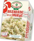 Brandade à la Morue Parmentière - PÊCHERIES BASQUES - Intermarché Super à Grenoble Brandade à la Morue Parmentière - PÊCHERIES BASQUES en promo chez Intermarché Super Grenoble à 3,63 €