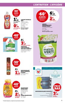 Promotion Cosmétiques dans le prospectus Super U, valable du 31/01/2023 au 12/02/2023 Promo Cosmétiques dans le catalogue Super U du moment à la page 9