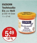 Teufelssalbe Eis oder Heiß von ENZBORN im aktuellen V-Markt Prospekt für 5,49 €