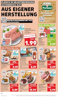 Hackfleisch im Kaufland Prospekt "KNÜLLER" mit 54 Seiten (Paderborn)