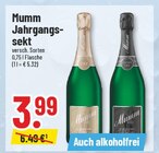 Jahrgangssekt im Angebot bei Trinkgut in Hürth Jahrgangssekt Angebote von Mumm bei Trinkgut Hürth für 3,99 €