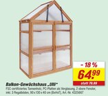 Balkon-Gewächshaus „Ulli“ im Angebot bei toom Baumarkt in Offenburg Balkon-Gewächshaus „Ulli“ Angebote bei toom Baumarkt Offenburg für 64,99 €