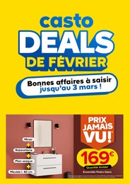 Prospectus Castorama, "casto DEALS DE FÉVRIER" à Aussonne et alentours, 1 page, 12/02/2025 - 03/03/2025 Catalogue Castorama "casto DEALS DE FÉVRIER" à Aussonne et alentours, 1 page, 12/02/2025 - 03/03/2025