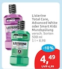Mundspülung von Listerine für 4,49 € bei budni im Angebot Mundspülung von Listerine im aktuellen budni Prospekt