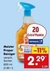 Reiniger im Angebot bei Netto Marken-Discount in Unna Reiniger Angebote von Meister Proper bei Netto Marken-Discount Unna für 2,29 €