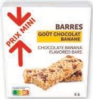 Barres de céréales chocolat banane - Prix Mini dans le catalogue Super U