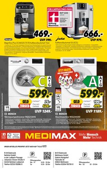 Waschmaschine im MEDIMAX Prospekt "BLACK MAX" mit 7 Seiten (Solingen (Klingenstadt))