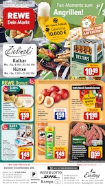 REWE Supermarkt Prospekt der aktuellen Woche mit 32 Seiten, gültig von 13.07.2026 bis 18.07.2026, in Kalkar und Umgebung Aktueller REWE Supermarkt Prospekt in Kalkar und Umgebung, "Dein Markt" mit 32 Seiten, 13.07.2026 - 18.07.2026
