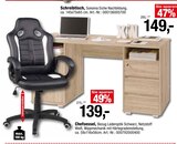 Aktuelles Schreibtisch oder Chefsessel Angebot bei Opti-Wohnwelt in Nürnberg ab 149,00 €
