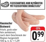 Hausmacher Bratwurst im Angebot bei EDEKA in Bamberg Hausmacher Bratwurst Angebote bei EDEKA Bamberg für 0,99 €