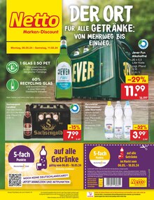 Wasser im Netto Marken-Discount Prospekt "Aktuelle Angebote" mit 55 Seiten (Leipzig)