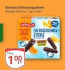 Erfrischungssticks im Angebot bei GLOBUS in Oberhausen Erfrischungssticks Angebote von Griesson bei GLOBUS Oberhausen für 1,00 €