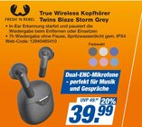 True Wireless Kopfhörer Twins Blaze Storm Grey Angebote von Fresh 'n Rebel bei expert Lahr für 39,99 €