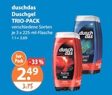 Duschgel Noir Trio-Pack im V-Markt Prospekt Duschgel Noir Trio-Pack von duschdas im aktuellen V-Markt Prospekt für 2,49 €