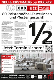 Aktueller XXXLutz Möbelhäuser Landshut Prospekt "80 Polstermöbel-Testerinnen und -Tester gesucht" mit 20 Seiten