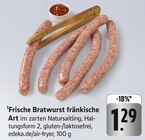 Frische Bratwurst fränkische Art Angebote bei EDEKA Aschaffenburg für 1,29 €