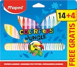 18 feutres couleur pep's jungle dont 4 gratuits - MAPED en promo chez Bureau Vallée 18 feutres couleur pep's jungle dont 4 gratuits - MAPED dans le catalogue Bureau Vallée