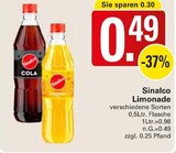 Limonade Angebote von Sinalco bei WEZ Petershagen für 0,49 €