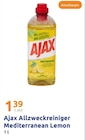 Allzweckreiniger Mediterranean Lemon im Angebot bei Action in Cuxhaven Allzweckreiniger Mediterranean Lemon Angebote von Ajax bei Action Cuxhaven für 1,39 €