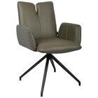 ARMLEHNSTUHL automatische Rückholfunktion, Sitzfläche 360° drehbar Bouclé Echtleder Schwarz, Grün Angebote von Valnatura bei XXXLutz Leonberg für 271,44 €