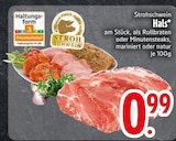 Strohschwein Hals am Stück Angebote bei EDEKA Kempten für 0,99 €