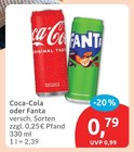 Coca-Cola oder Fanta für 0,79 € bei budni im Angebot Coca-Cola oder Fanta im aktuellen budni Prospekt