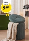 Pouf coffre clara - Gifi à Clermont-Ferrand Pouf coffre clara en promo chez Gifi Clermont-Ferrand à 9,95 €