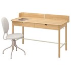 Schreibtisch und Stuhl Eiche beige von RIDSPÖ / BJÖRKBERGET im aktuellen IKEA Prospekt